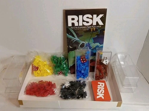 Vintage Replacement Pieces Parts for 1980 Risk Board Game Parker Brothers