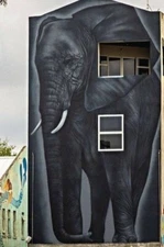 Art Postcard Street Ltd Edition of just 10 Print Shop Proof "large Grey Elephant