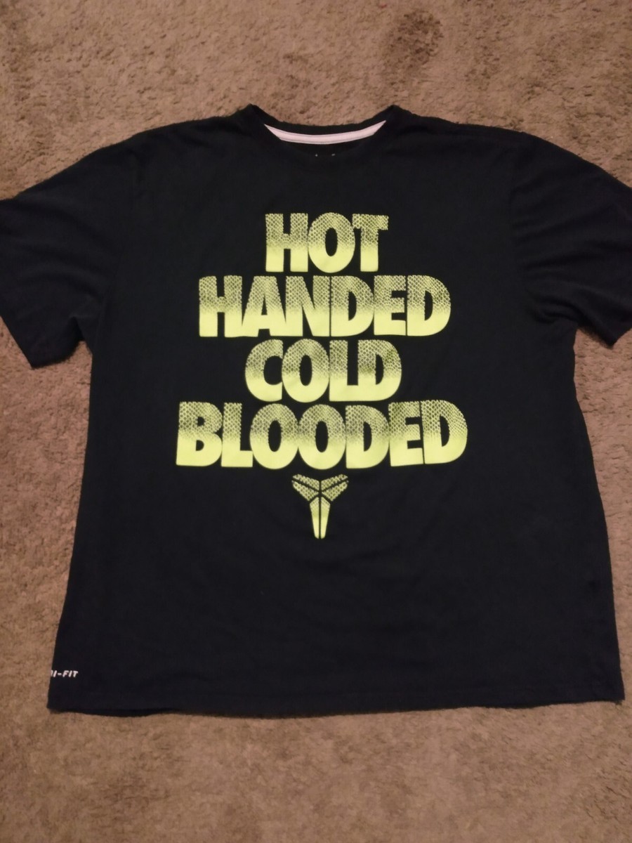 Nike Kobe Bryant Hot Handed Cold Blooded Mens 2XL T-Shirt