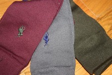Brand New Polo Ralph Lauren Men's 3-Pack Flat-Knit Trouser Socks SHIP FREE FAST