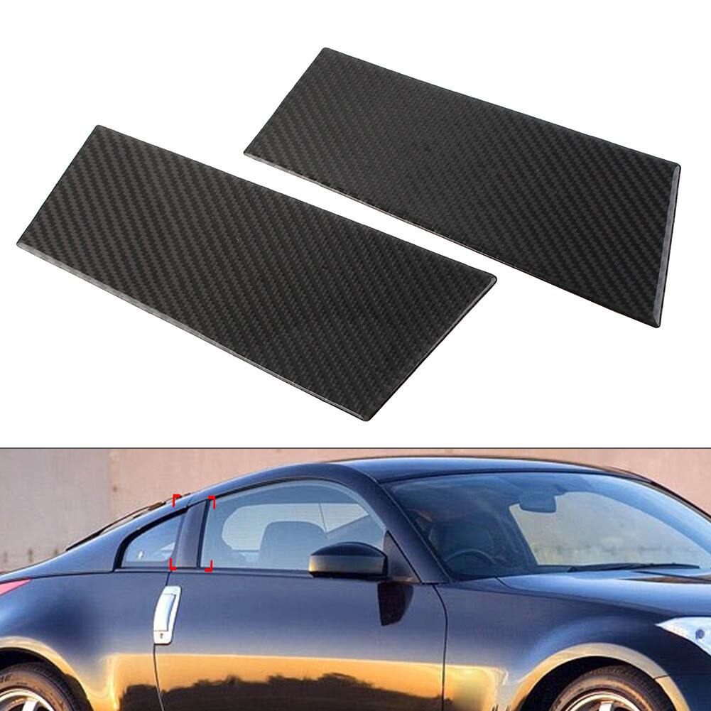 2Pcs Exterior Door Window B Pillar Post Cover Trim For Nissan 350Z 2003-2009 US