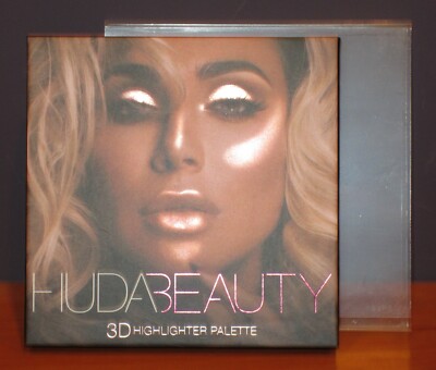 Huda Beauty 3D Highlighter Palette Pink Sands Edition 4 Shades $45 NIB