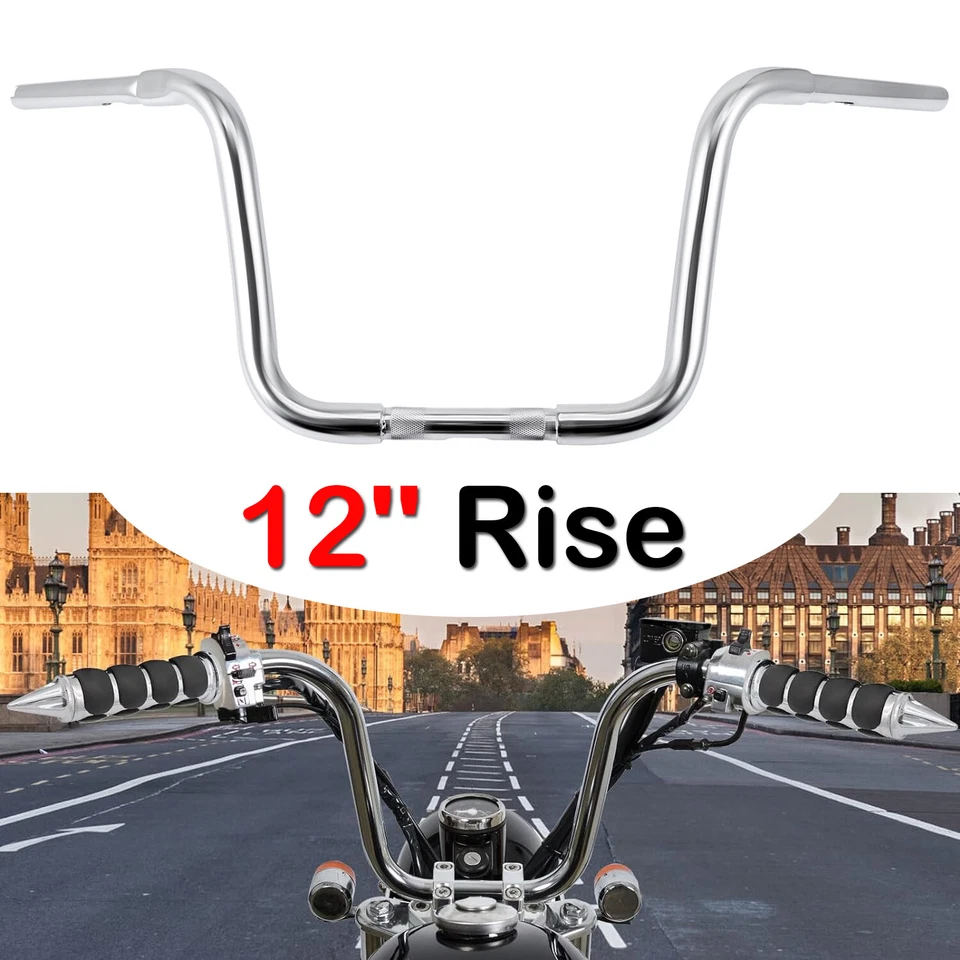 Manillar colgante APE de 10" 12" 14" 16" 18"" 1-1/4" barras de grasa de ADN para Harley XL Foto 3 de 4