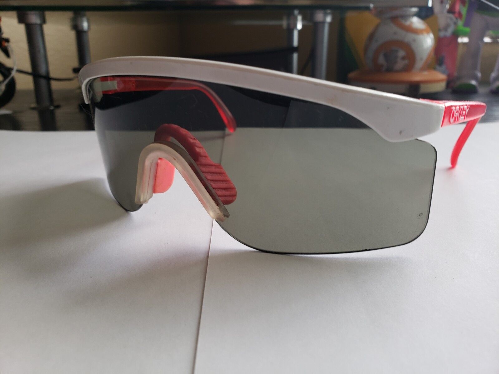 ??Vintage 80s 90s Oakley Sunglasses Razor Blades White/Pink/Cinnamon  Rare! | eBay