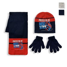 Cappello sciarpa e guanti invernale Spiderman cappellino bambino Bimbo 5906