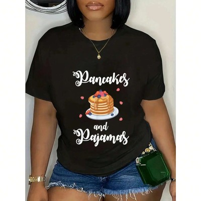 Peck Cakes Pajamas Funny Oversleeping Morning T-shirt, Casual Comfortable