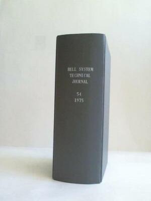 The Bell System. Technical Journal: Volume 54. Year 1975. Index and ...