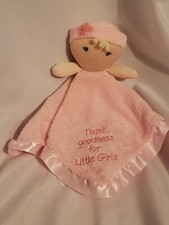 Kids Preferred Pink girl Thank goodness for little girls 2014 blanket lovey
