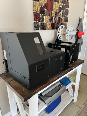 Afinia L801-01 Commercial Color Label Printer, rewinder, and Advent 300 Labeler.