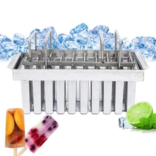 20pcs Stainless Steel Molds Pop Lolly  Ice Cream Stick Holder Mold DIY