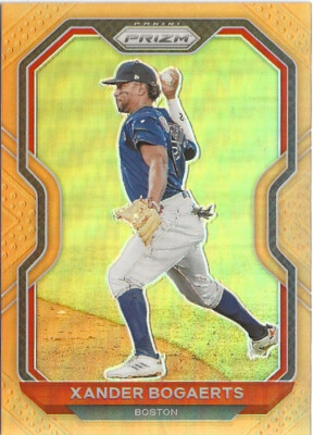 2022 Panini Prizm Xander Bogaerts Orange Prizm 066/100 San Diego Padres