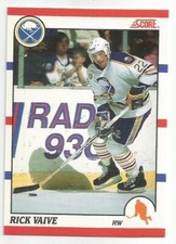 RICK VAIVE 1990-91 SCORE BILINGUAL CARD NEAR MINT+ CONDITION