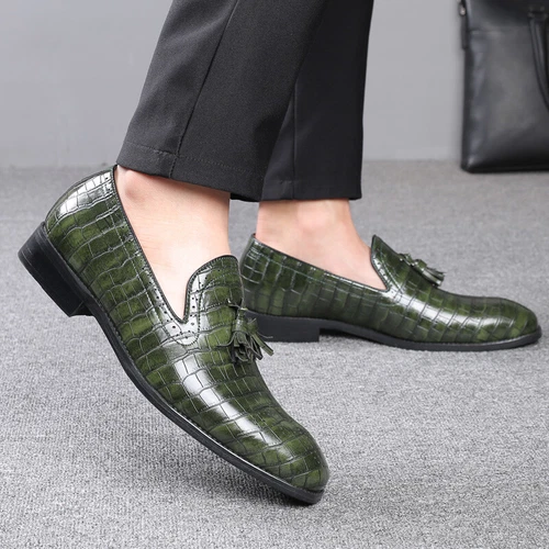 Womens Mens Tassel Pointed Toe Formal Dress Party Business Slip On Loafers Boots - Bild 7 von 21