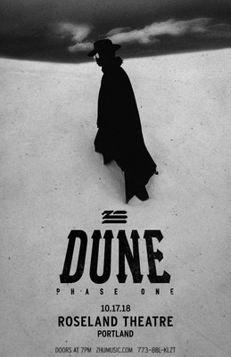 STEVEN ZHU ''DUNE PHASE ONE'' 2018 PORTLAND CONCERT TOUR POSTER- Electronic, House