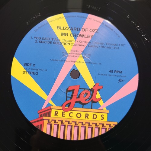 OZZY OSBOURNE Mr. Crowley Live EP Single Jet Epic 2025 New Vinyl SYOTOS Box - Picture 11 of 13