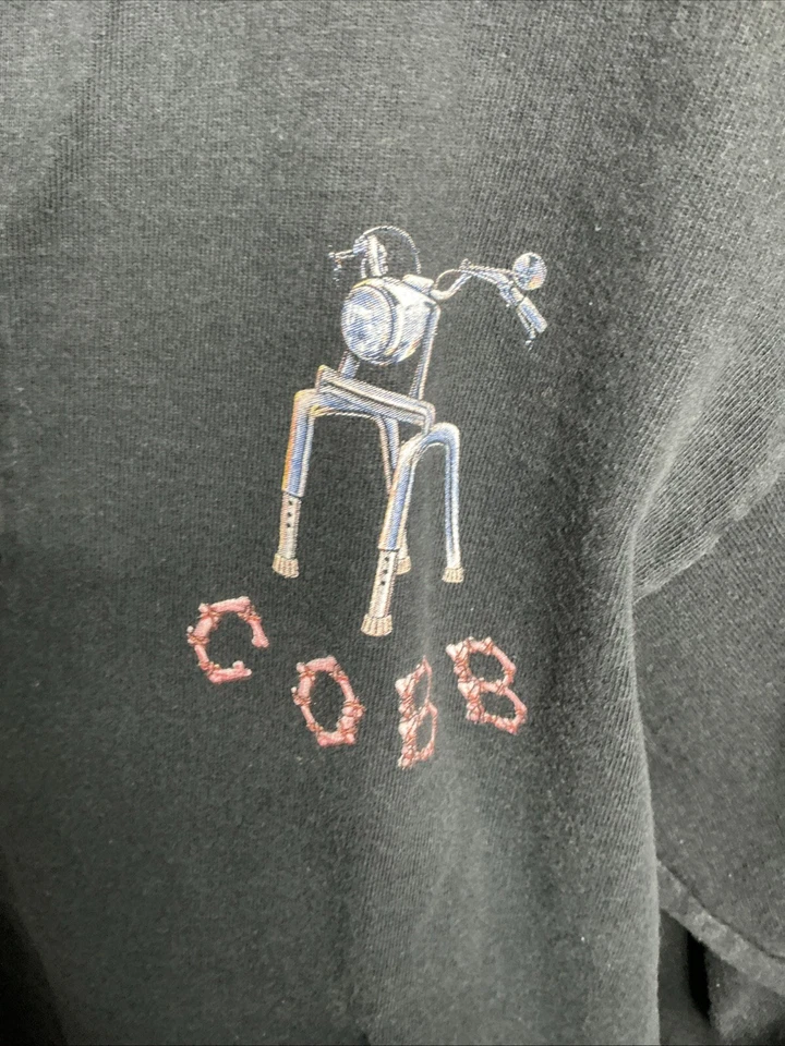 Винтажная футболка 90-х Nationwide C O B B BIKER BASTARDS размер M с длинным рукавом - Изображение 2 из 4