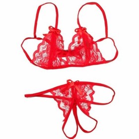 2pc Women Sexy Lingerie Lace Bra G-string Underwear Babydoll Sleepwear Nightwear