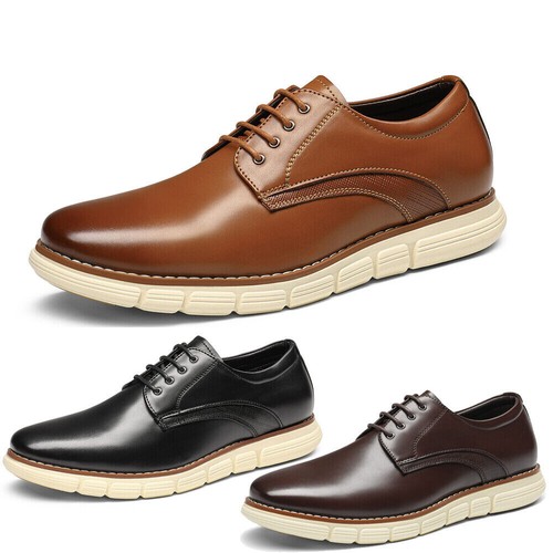 Men's Dress Sneakers Casual Shoes Round Toe Oxford Formal Dress Shoes - Picture 9 of 36