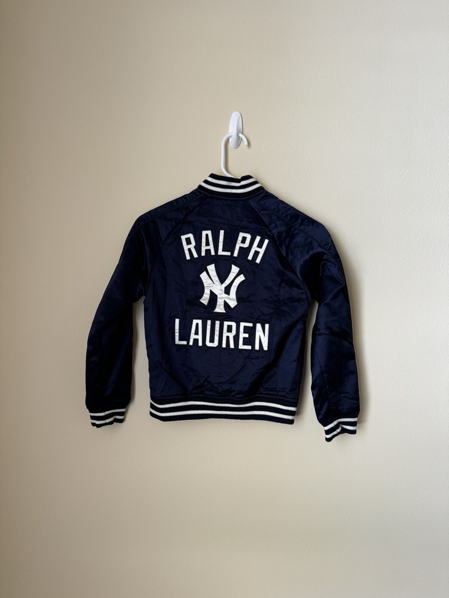 Polo Ralph Lauren New York Yankees Satin Varsity Jacket MLB Polo Ralph Lauren New York Yankees Satin Varsity Jacket MLB