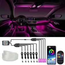 Car Led Lights Interior Light 10 In 1 Car Ambient Lighting Kits With 315in Fiber