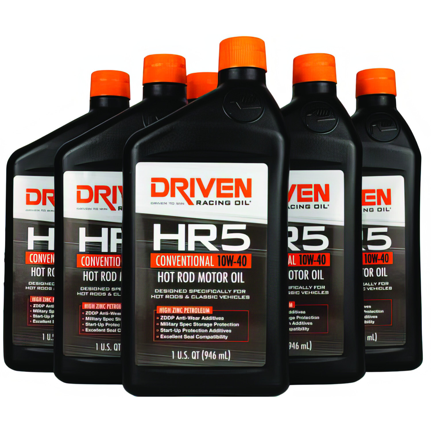 Driven Motor Oil HR5 Hot Rod Oil High Zinc 10W40 Conventional