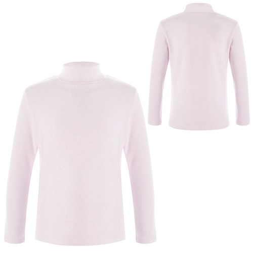 Kids Boys Girls Blouse Picnic Top Base Layer Pullover Solid Color Shirt Warm - Picture 24 of 63