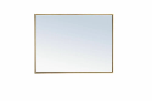 Elegant Lighting MR4072BR Eternity 24" x 32" Rectangular Beveled Mirror - Brass - Picture 5 of 5