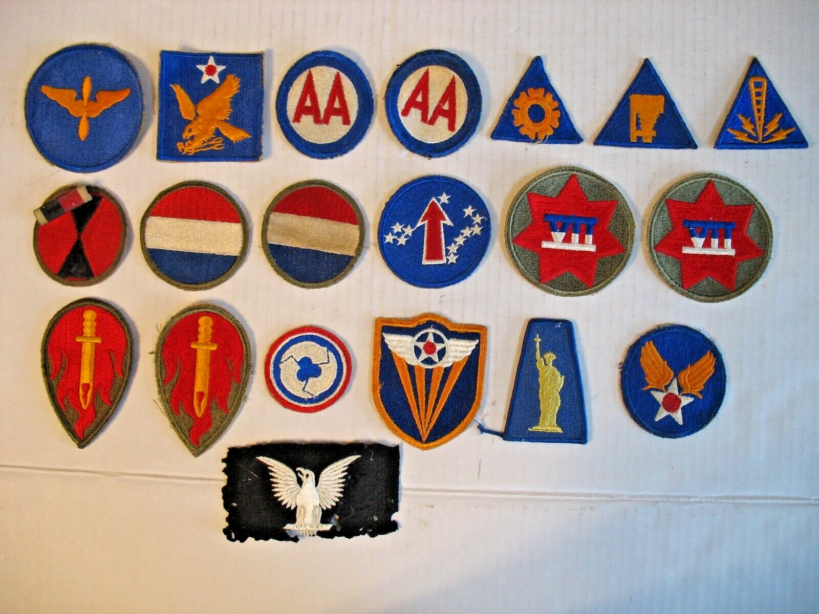 21 U.S. ARMY WWII ERA PATCHES