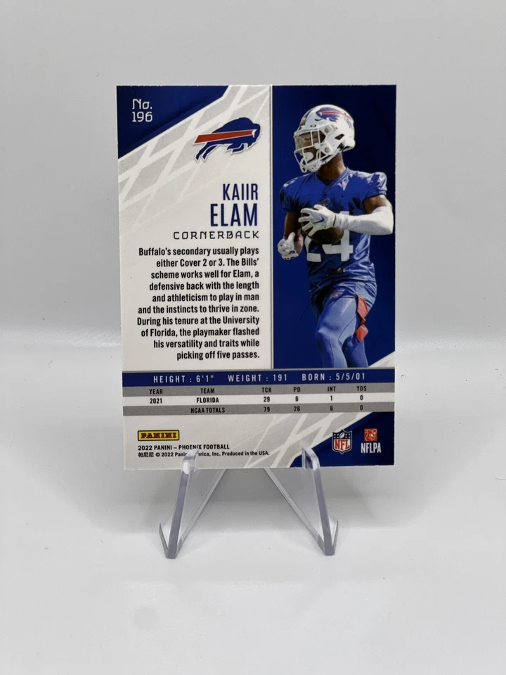 2022 Panini Phoenix Color Burst Kaliir Elam SSP - Image 2 of 2