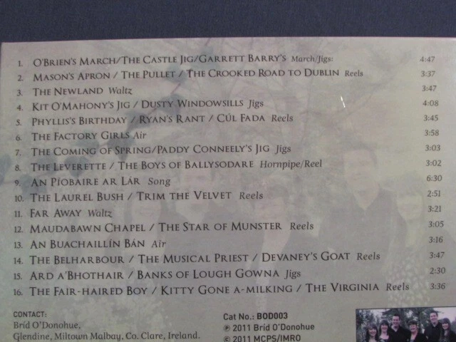 Bríd O'Donohue & Family Cliabhán An Dúchais DIGIPACK IRISH CD CELTIC FOLK WORLD Foto 3 de 4