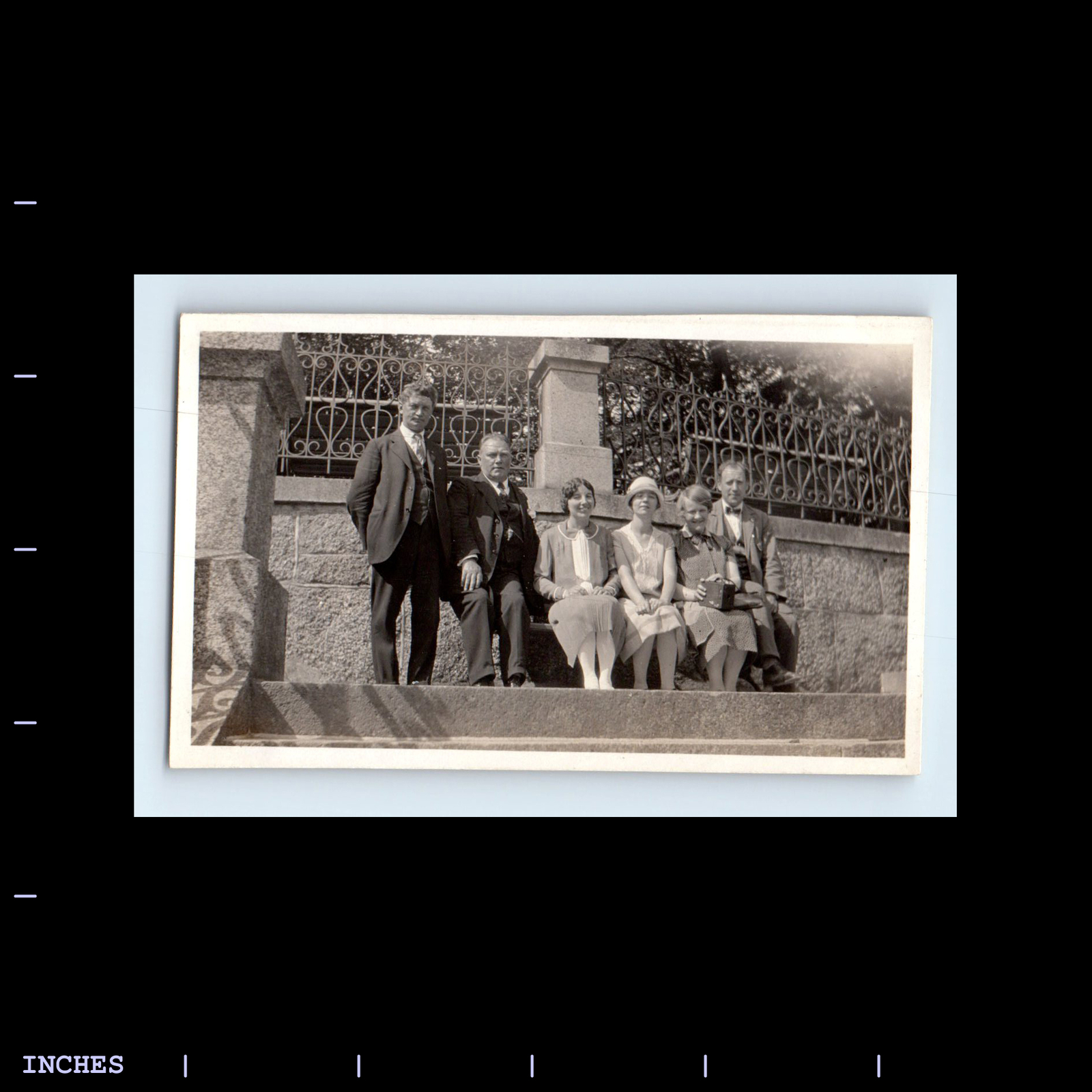 Vintage Photo MEN WOMEN HOLDING KODAK BROWNIE CAMERA