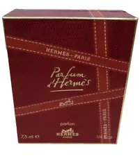RARE Vintage PARFUM D'HERMES by HERMES splash PURE PARFUM 7,5 ml~1/4 oz BOXED