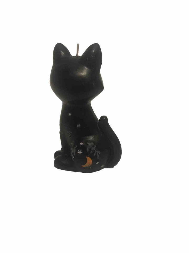Moonlight Manor Halloween Black Cat Candle Never Used - Image 4 of 4