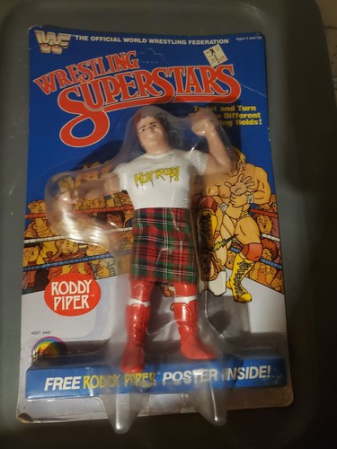 WWF Rowdy Roddy Piper Hot LJN Wrestling Figure WWE...