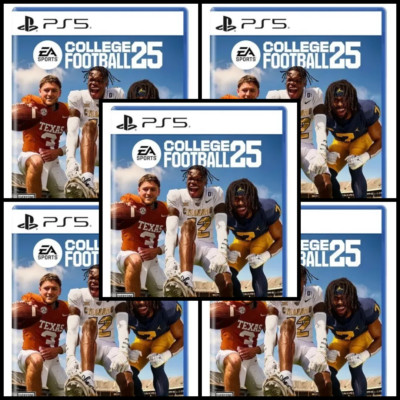 Set of 5 EA Sports College Football 25 Games New Sealed PlayStation5