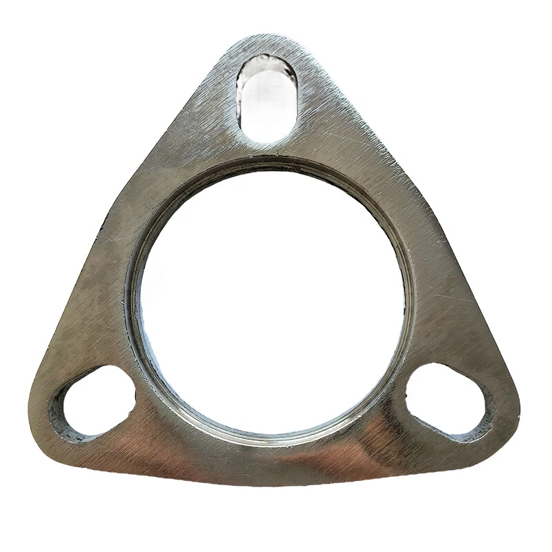 2.5" 3 Bolt Mild Steel Slotted Flange Exhaust Downpipe Pipe Catback Header - Image 3 of 4