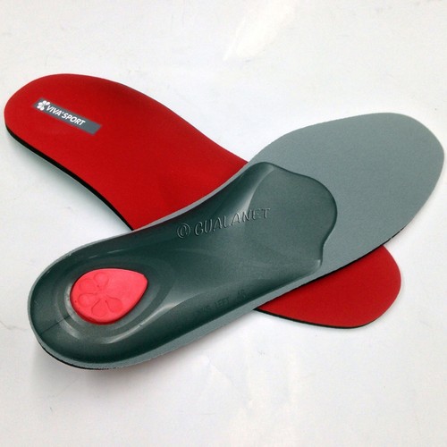Pedag VIVA Sport Orthotic Semi-rigid Insoles Arch Support Red Shoe Inserts - Picture 5 of 6