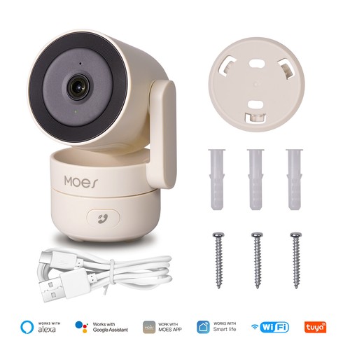 MOES WiFi Smart Pan/Tilt Security Camera 4MP IR Night Panoramic Patrol Monitor - Picture 19 of 22