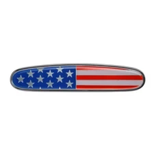 United Pacific 11003 Chrome Die Cast USA Flag Emblem Freightliner Hood – 1 Unit