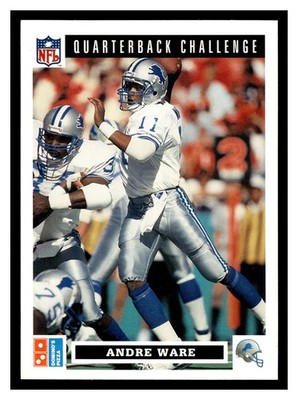 Andre Ware #9 1991 Upper Deck Domino's The Quarterbacks Detroit Lions