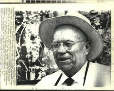1967 Press Photo Former Soviet Premier Khrushchev at his Moscow country home.