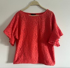 Banana Republic flutter sleeve short sleeve blouse S