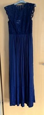 H&MAbendkleid mit Spitze Marine Blau Gr:36/38/S/M Neu!