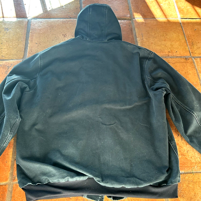 Vintage Carhartt J131 Active Jacket 2XL Black Distressed Duck