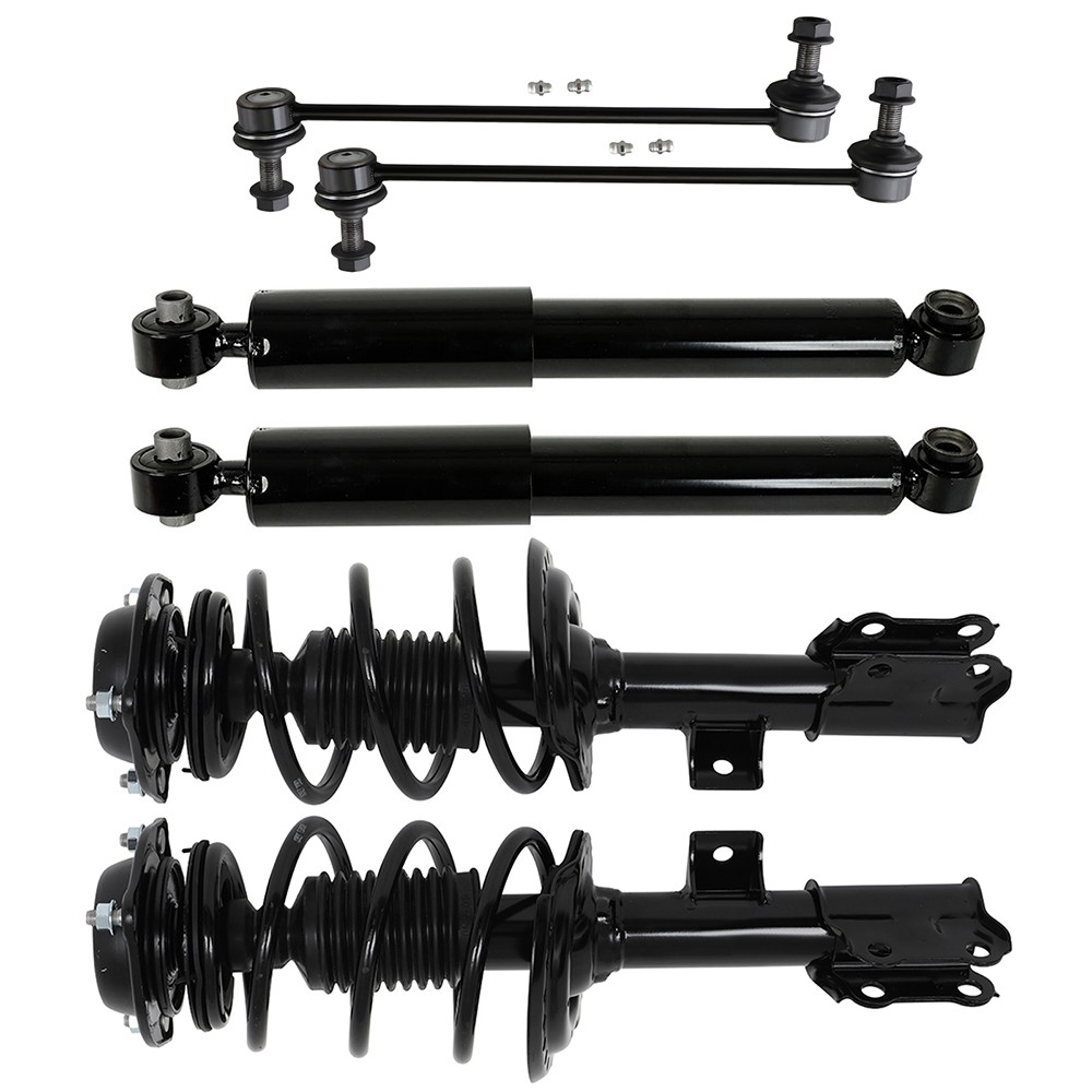 For 2011-2016 Hyundai Elantra 6x Front Struts Spring Rear Shocks Sway Bar Kit