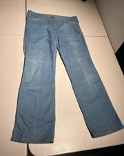 Levis Action Jeans Men's 38x31 Blue Straight Denim Cotton Poly VTG Actual 37x31