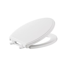  5020A65G.020 Traditional Luxury Toilet Seat, Slow-Close Elongated Front White