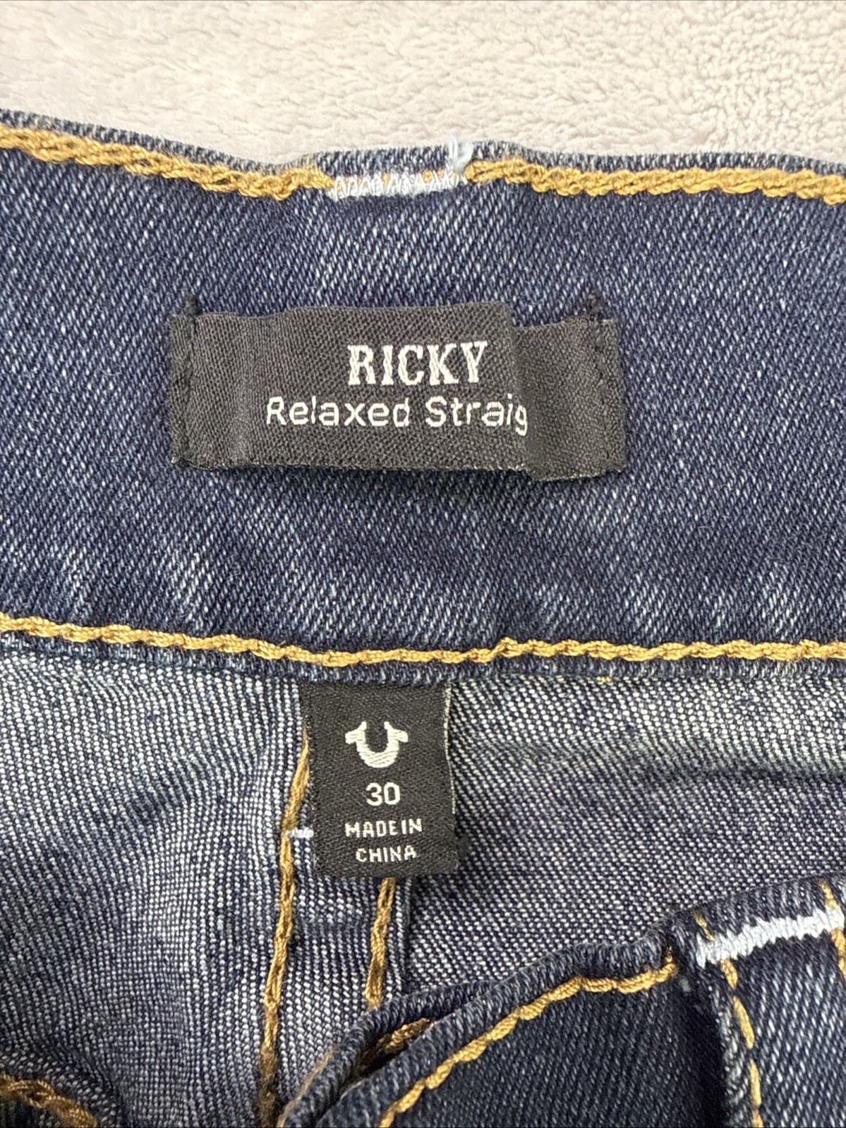 True Religion Ricky Relaxed Straight Jeans Mens Size 30 New thumbnail 8