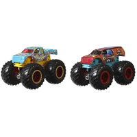 887961705430 Hot Wheels Monster Trucks Dwupak PojazdóW W Skali 1:64 Asortyment F