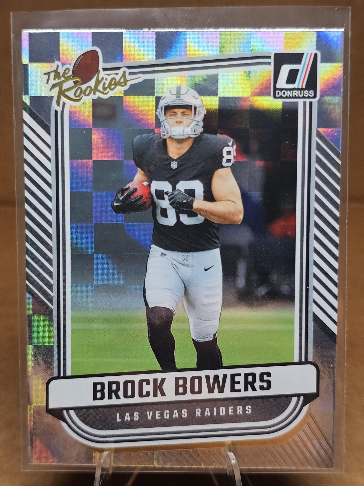 2024 Panini Donruss The Rookies #TR-36 Brock Bowers RC Las Vegas Raiders